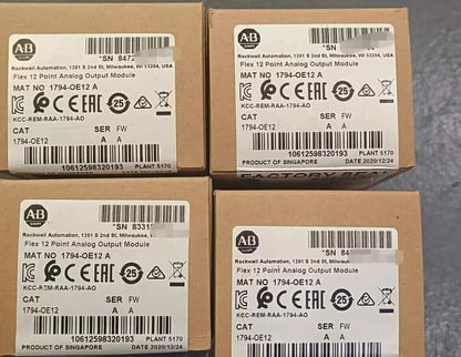 New Factory Sealed AB 1794-OE12 Flex 12 Point Analog Output Module 1794OE12