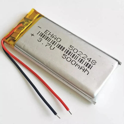 3.7V 500mAh Li-polymer Rechargeable Battery 502248 For MP3 DVD GPS PDA Camera