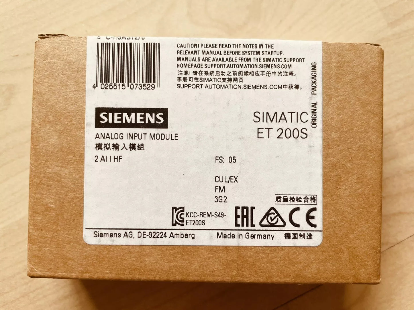6ES7 134-4MB02-0AB0 NEW SIEMENS 6ES7134-4MB02-0AB0 Electronic Module ET 200S