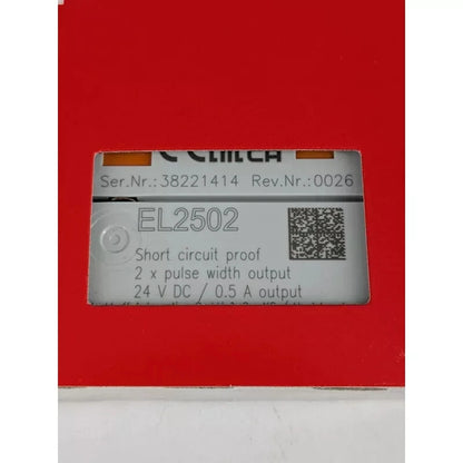 Beckhoff EL2502 EtherCAT Terminal 2 Channel PWM Output