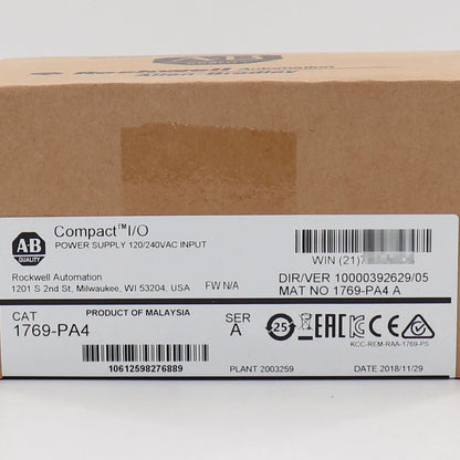 Allen-Bradley 1769-PA4 CompactLogix PLC Power Supply New
