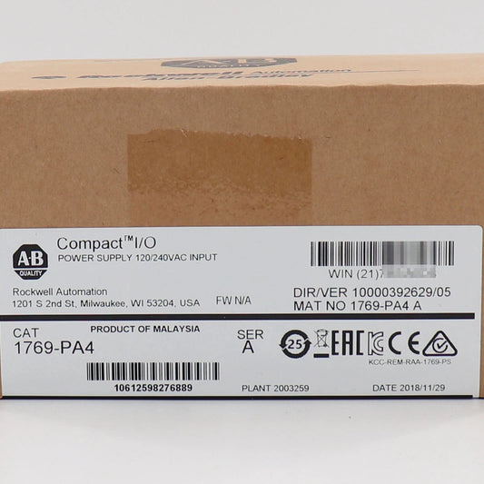 Allen-Bradley 1769-PA4 CompactLogix PLC Power Supply New