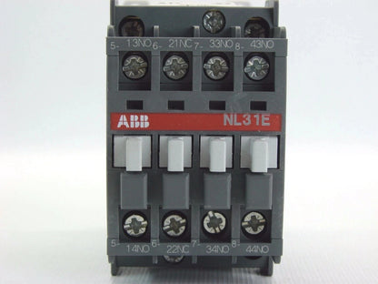 NEW ABB 1SBH143001R8131 24 VDC 4-POLE CONTACTOR RELAY NL31E 3-NO 1-NC