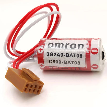 New ER17/33 (2/3A 3.6V ) PLC Battery with Plug for Omron C500-BAT08 3G2A9-BAT08