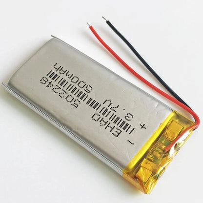 3.7V 500mAh Li-polymer Rechargeable Battery 502248 For MP3 DVD GPS PDA Camera