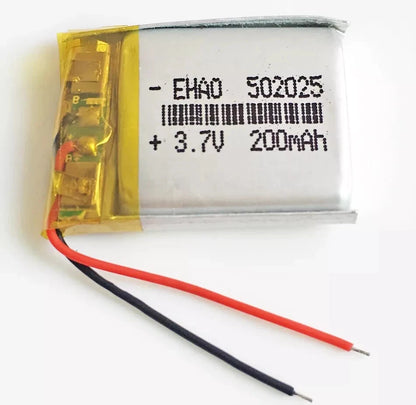 3.7V 200mAh Lipo Rechargeable Battery 502025 For MP3 MID Headphone Bluetooth GPS