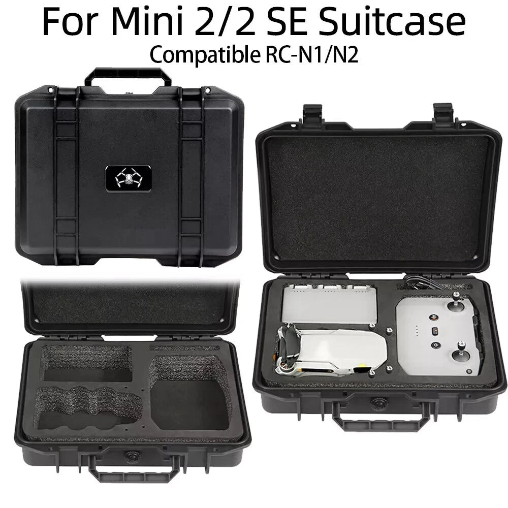 Portable Storage Shoulder Bag Carrying Case for DJI Mini 2/2 SE Drone Hard Shell
