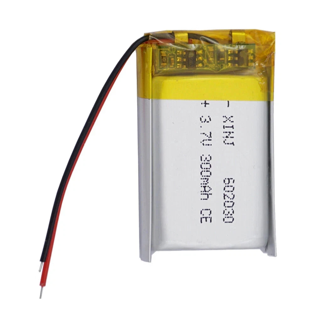 3.7V 300mAh 1.11Wh Li-Polymer Li Battery 602030 Thermistor JST 2Pin Connector
