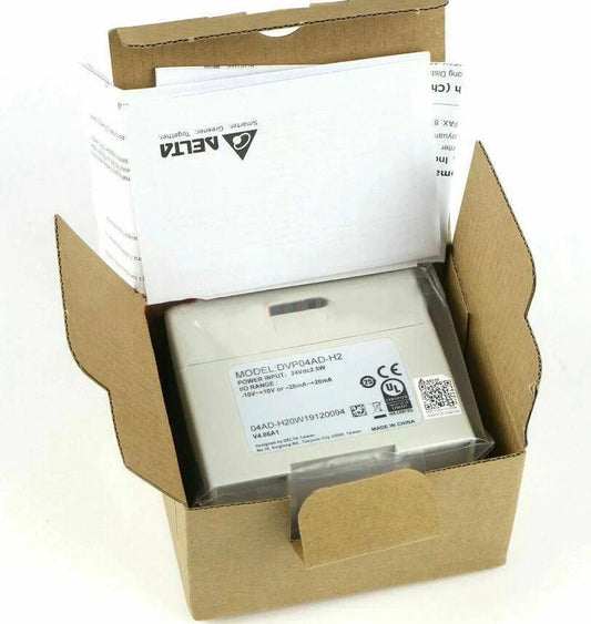 1PC New DVP04AD-H2 Delta PLC Analog Module 4 point 14-bit Resolution