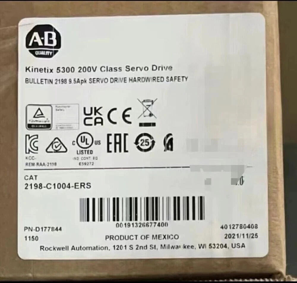 AB 2198-C1004-ERS NEW Sealed Allen Bradley kinetix 5300 servo Free Delivery NEW