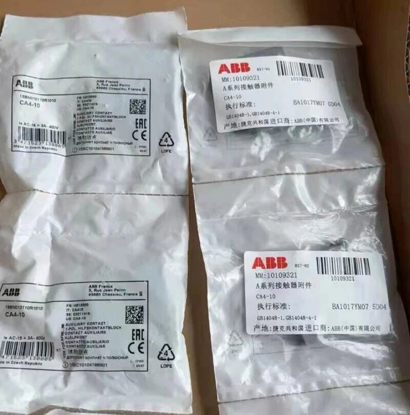 10pc ABB CA4-10 AUXILIARY CONTACT BLOCK