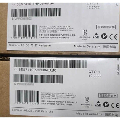 New Siemens 6ES7 410-5HN08-0AB0 6ES7410-5HN08-0AB0 SIMATIC PCS 7 CPU 410 SMART