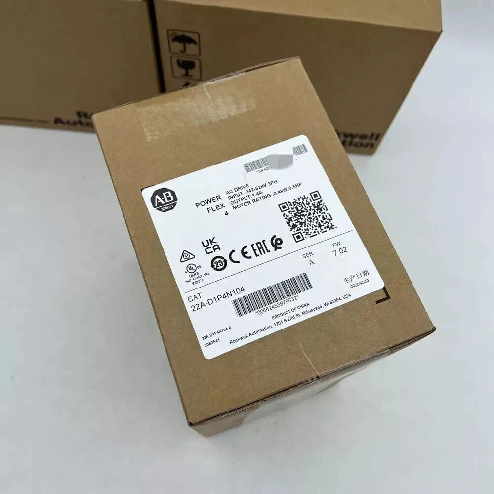 22AD1P4N104 Allen-Bradley 22A-D1P4N104 PowerFlex4 AC Drive NEW Seal US Free Tax