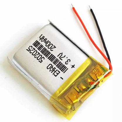 3.7V 200mAh Lipo Rechargeable Battery 502025 For MP3 MID Headphone Bluetooth GPS