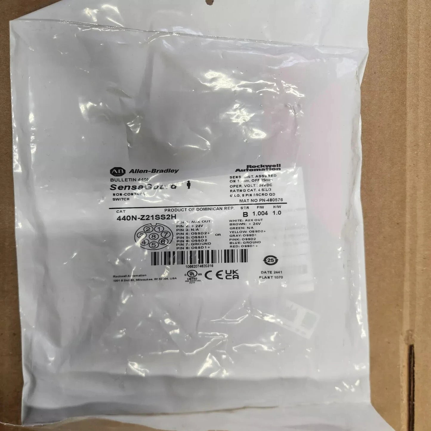 Allen Bradley 440N-Z21SS2H | SensaGuard Non-Contact Switch