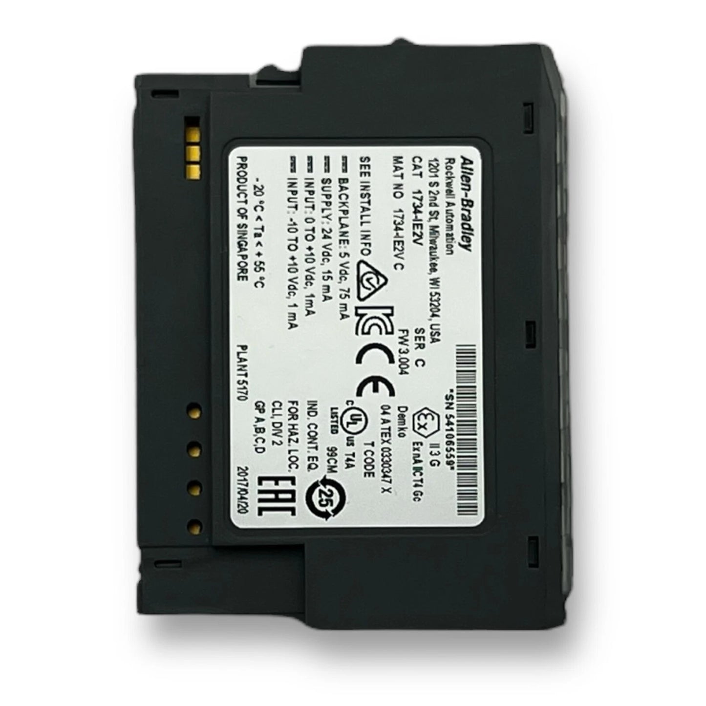 Allen Bradley 1734-IE2V Series C POINT I/O 2-Channel Analog Voltage Input Module