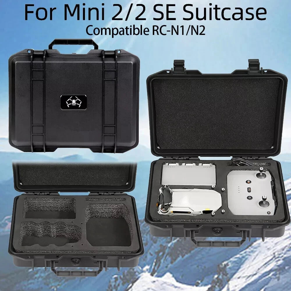 Portable Storage Shoulder Bag Carrying Case for DJI Mini 2/2 SE Drone Hard Shell
