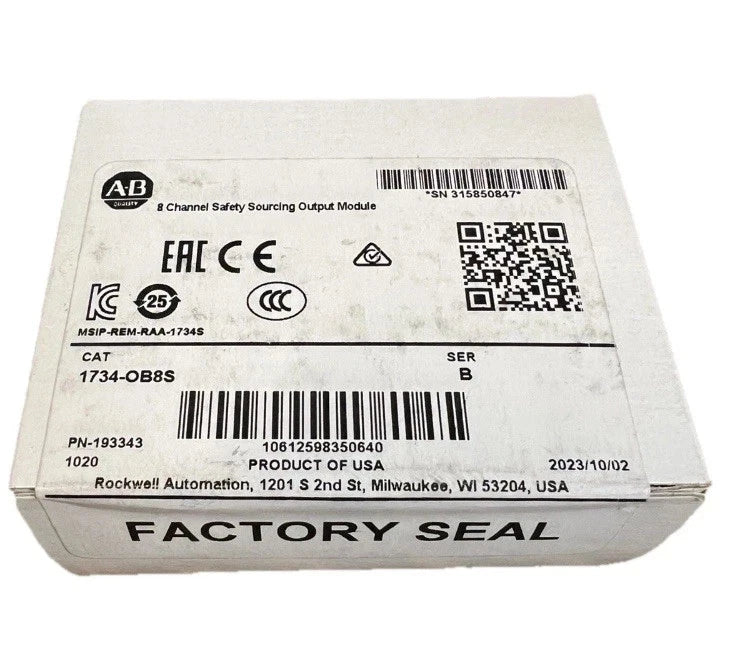 Allen-Bradley 1734-OB8S Point 8x 24V DC I/O Digital Safety Output Module