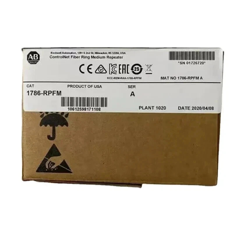 New Factory Sealed AB 1786-RPFM /A CONTROLNET FIBER RING MEDIUM REPEATER MODULE