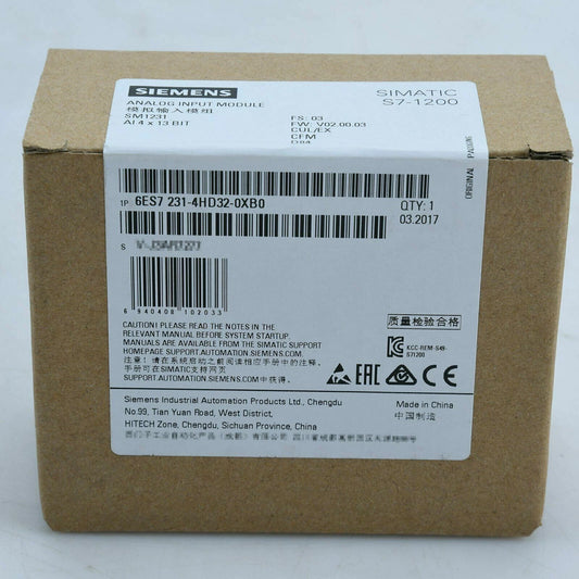 1PCS 6ES7231-4HD32-0XB0 New original SIEMENS 6ES7 231-4HD32-0XB0 Fast deliver