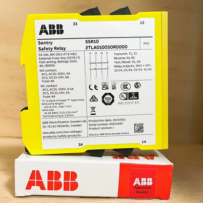 1 PCS NEW IN BOX ABB Safety Relay 24VDC SSR10 2TLA010050R0000