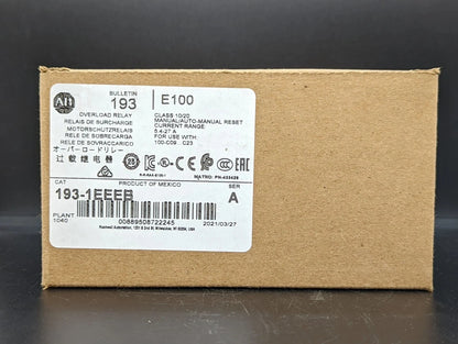 Allen Bradley 193-1EEEB Overload Relay 5.4-27AMPS NEW IN BOX US