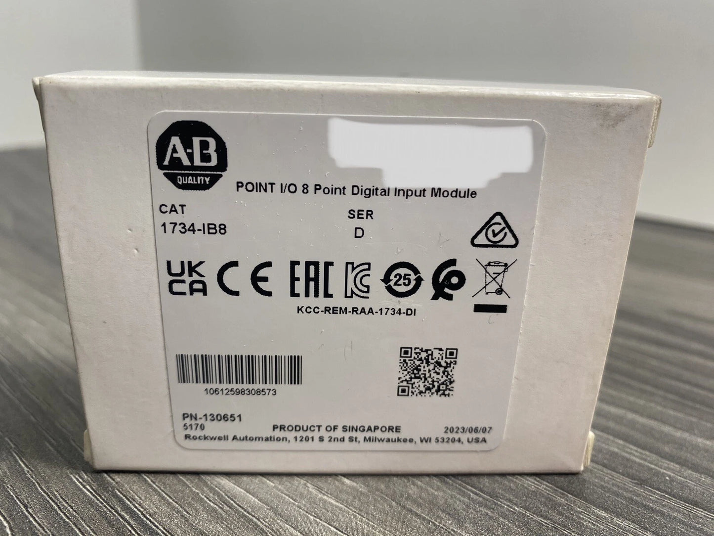 New 2023 Allen Bradley 1734-IB8 /D Point I/O Digital Input Module, 8 Channel USA