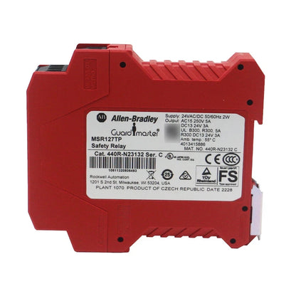 New Allen-Bradley 440R-N23132 Safety Relay GuardMaster MSR127TP 440RN23132