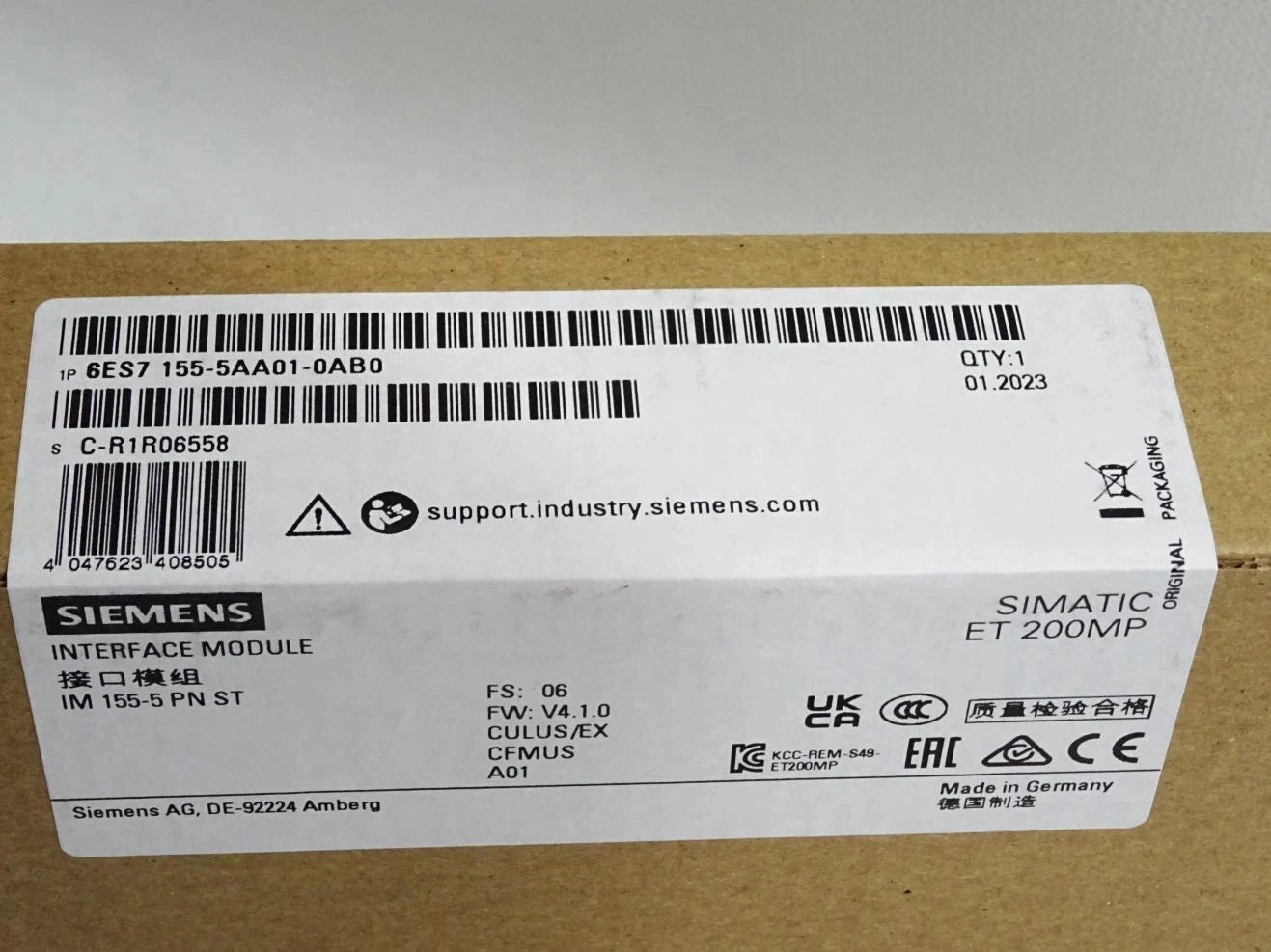 6ES7155-5AA01-0AB0 Siemens 6ES7 155-5AA01-0AB0 New 1 PC