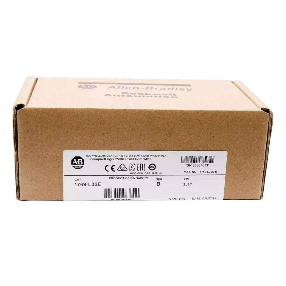 New Allen-Bradley 1769-L32E SER B CompactLogix EtherNet Processor 750KB 1769L32E