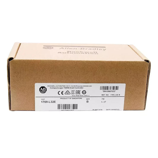 New Allen-Bradley 1769-L32E SER B CompactLogix EtherNet Processor 750KB 1769L32E