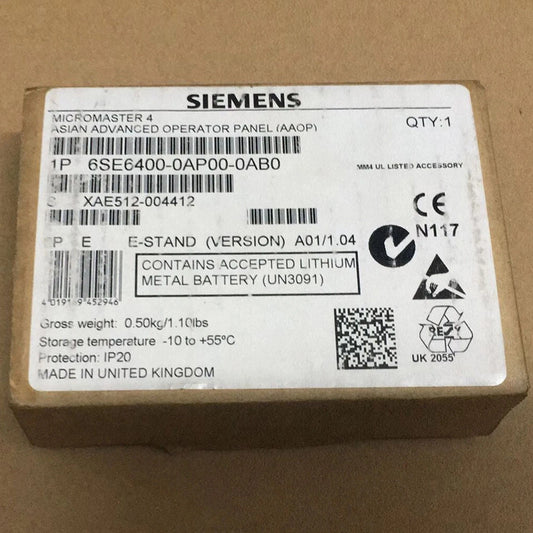 NEW SIEMENS 6SE6400-0AP00-0AB0 Operator Panel 6SE6400-0AP00-0AB0
