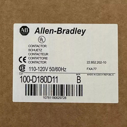 NEW Factory Sealed Allen-Bradley 100-D180D11 Contactor 100D180D11