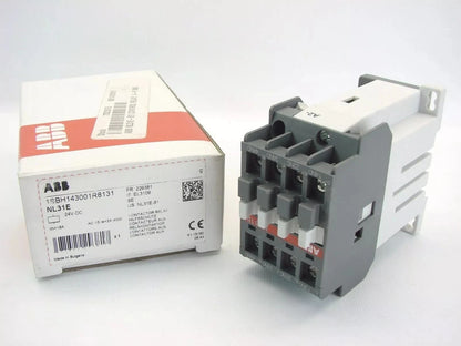 NEW ABB 1SBH143001R8131 24 VDC 4-POLE CONTACTOR RELAY NL31E 3-NO 1-NC