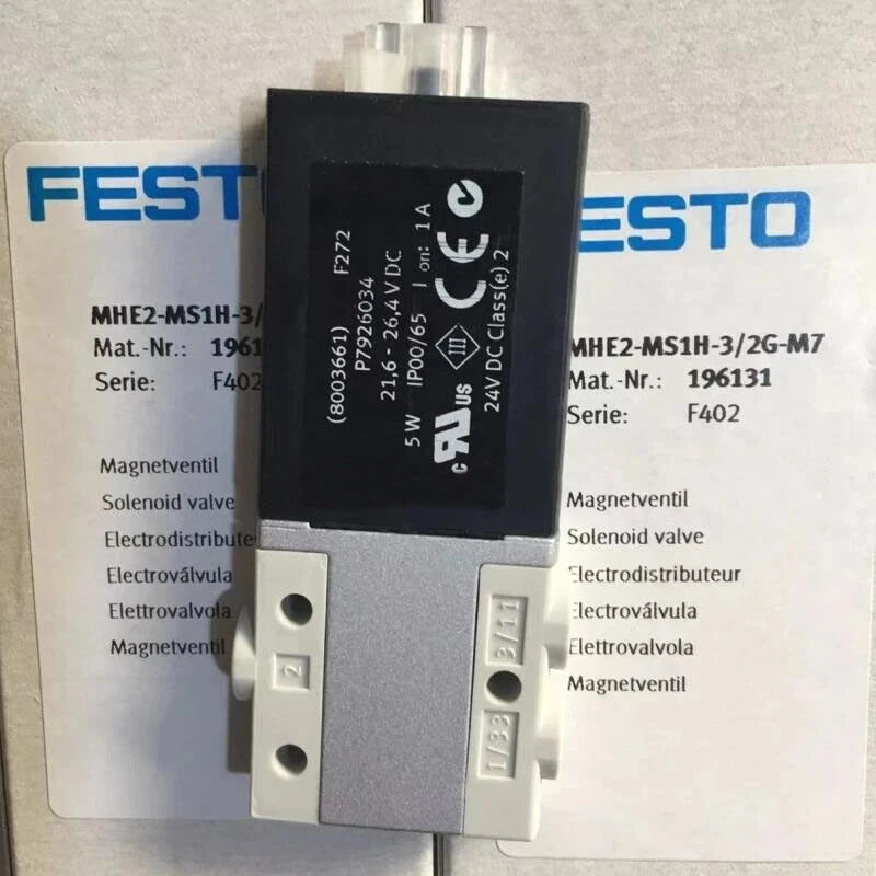 1PC NEW FESTO MHE2-MS1H-3/2G-M7 196131 AIR SOLENOID VALVE