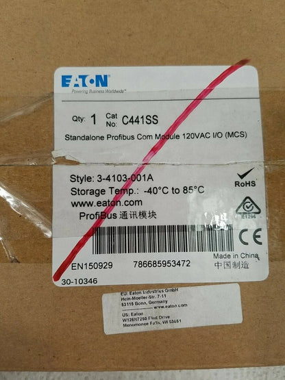 Eaton C441S PLC I/O Module Profibus Communication Module 120VAC 4 Input-2 Output
