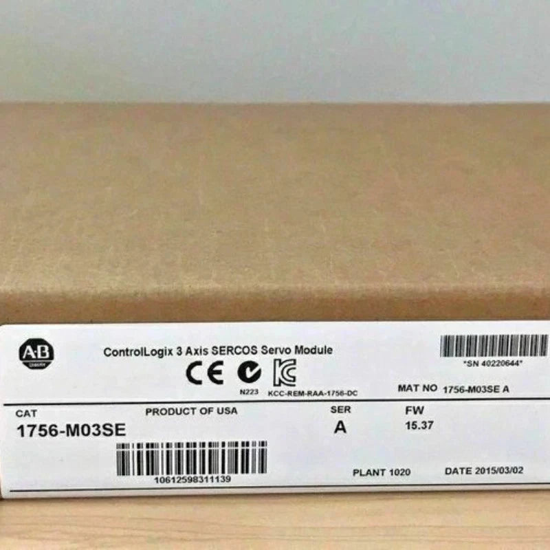 New Factory Sealed AB 1756-M03SE / A ControlLogix 3 Axis SERCOS Interface Module