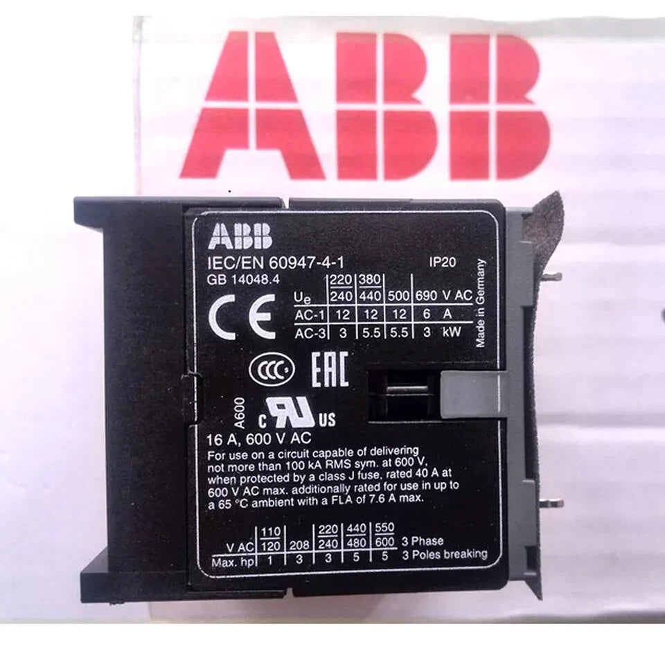 ONE New ABB Contactor B7-30-10-P IEC/EN 60947-4-1 24VAC