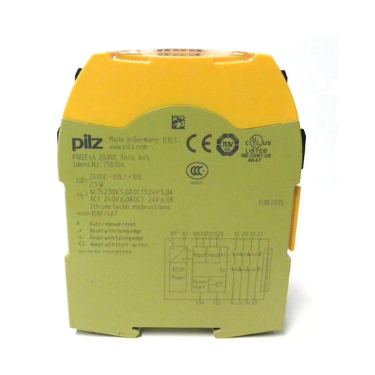 New In Box PILZ PNOZ S4 750104 Safety Relay 24VDC