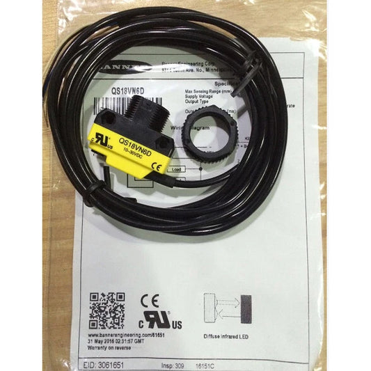 QS18VN6D 1PC New BANNER Photoelectric switch sensor spot stock