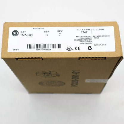 NEW Unopened Allen-Bradley 1747-L543 SLC 500 5/04 CPU Processor Unit 1747L543