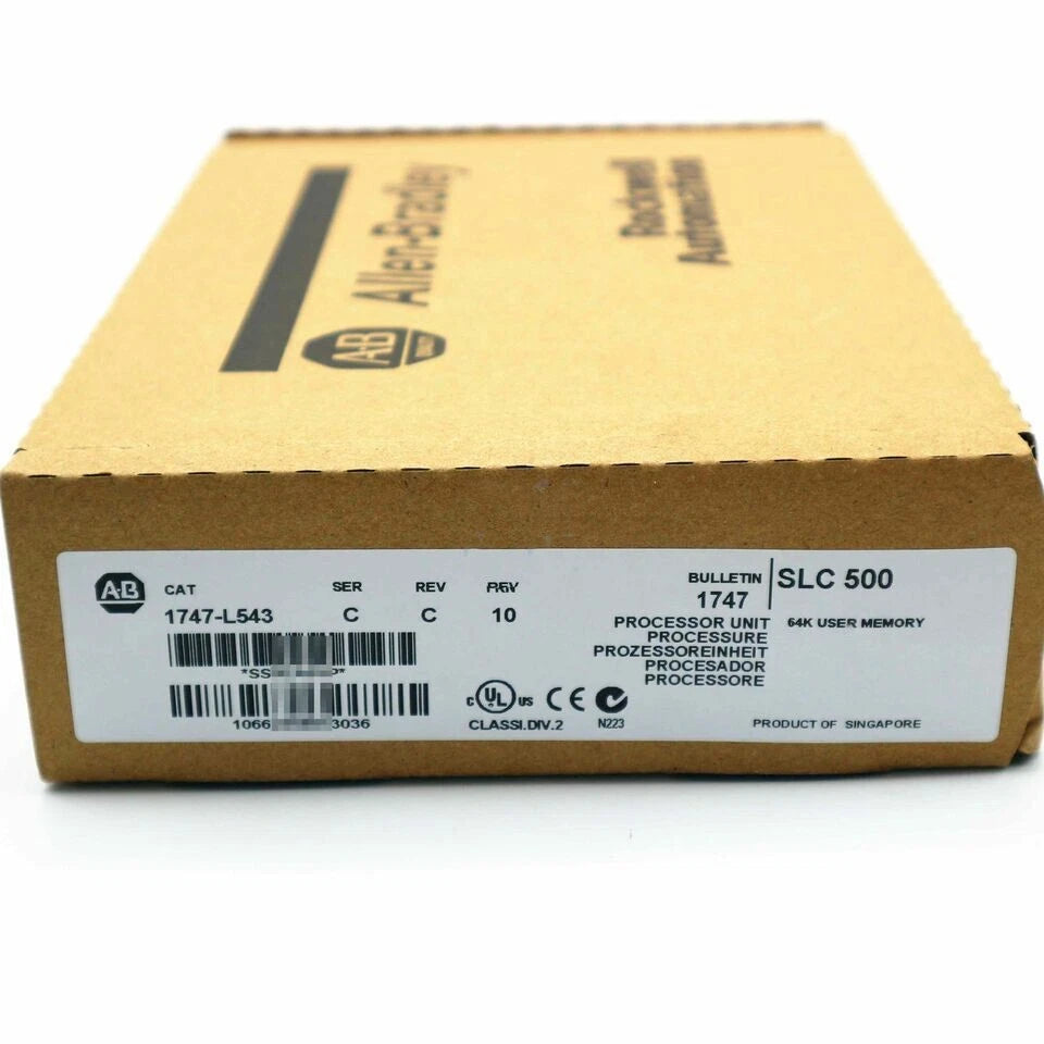 NEW Unopened Allen-Bradley 1747-L543 SLC 500 5/04 CPU Processor Unit 1747L543
