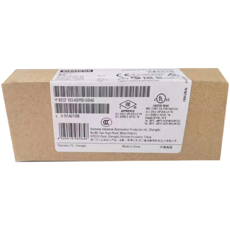 6ES7193-6BP00-0BA0 NEW SIEMENS SIMATIC ET 200SP Base Unit 6ES7 193-6BP00-0BA0