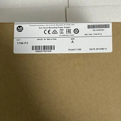 New Factory Sealed AB 1746-P3 SER A SLC 500 Power Supply Module 1746P3