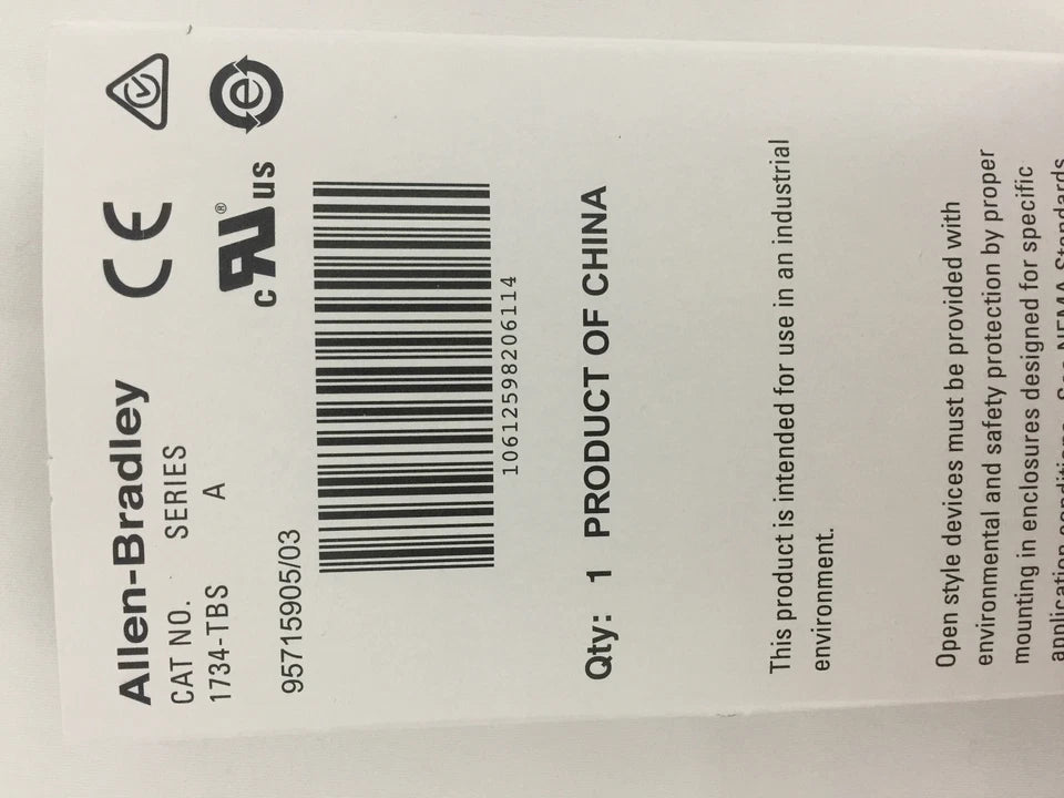 Allen Bradley 1734-TBS POINT I/O Module Terminal Base 1734TBS