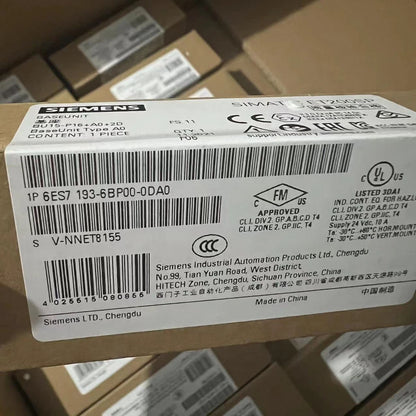 6ES7193-6BP00-0DA0 NEW SIEMENS SIMATIC ET 200SP Base Unit 6ES7193-6BP00-0DA0