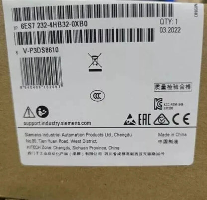 Siemens 6ES7232-4HB32-0XB0 S7-1200 SM1232, Current/Voltage, 2-Point, New Sealed