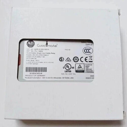 440R-S12R2 Allen Bradley 440RS12R2 Guardmaster Single Input Safety Relay